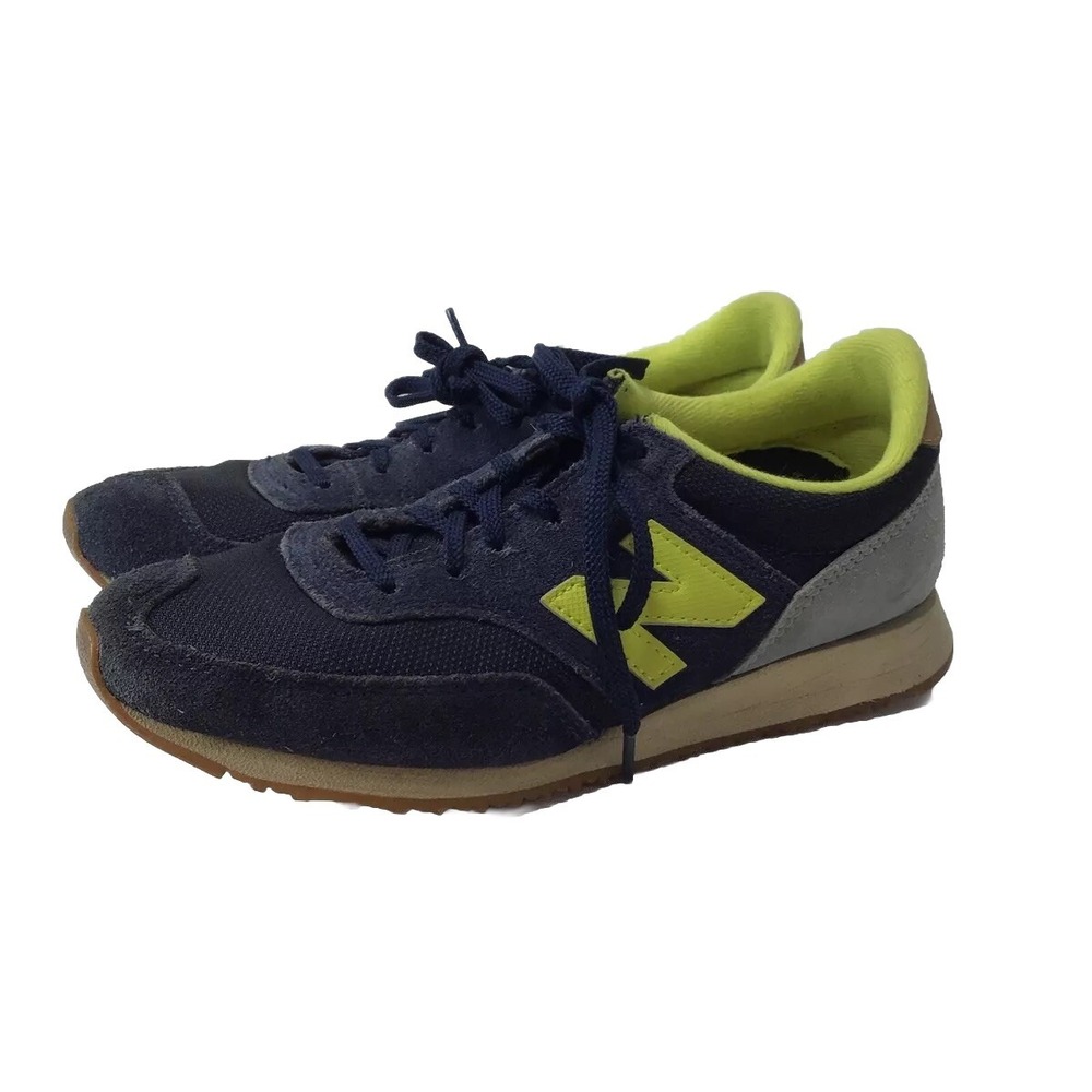New Balance Womens 620 CW620RWB Navy Suede Running Shoes Retro Low Top Size 7